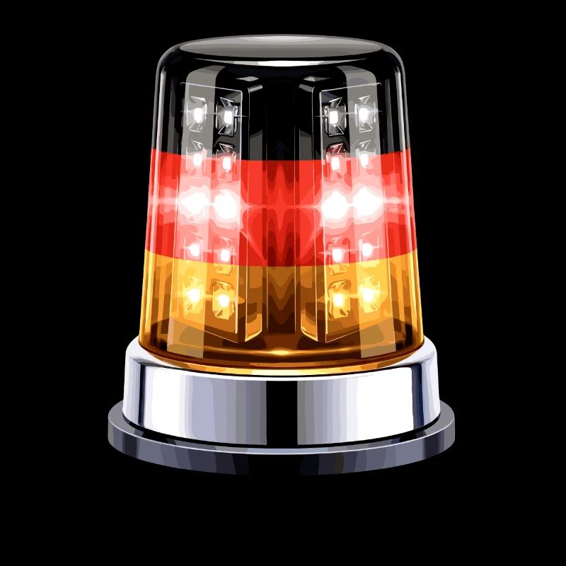 Hyperrealistic Germany Siren Beacon