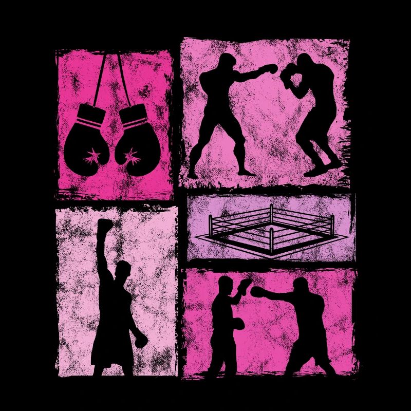 Graphique de boxe vintage pour boxeurs