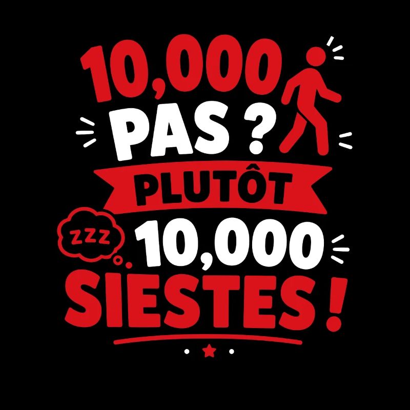 Pas 10k pas, plutôt siestes