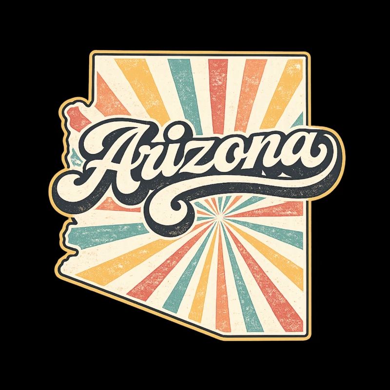 Arizona Retro Sunburst Script