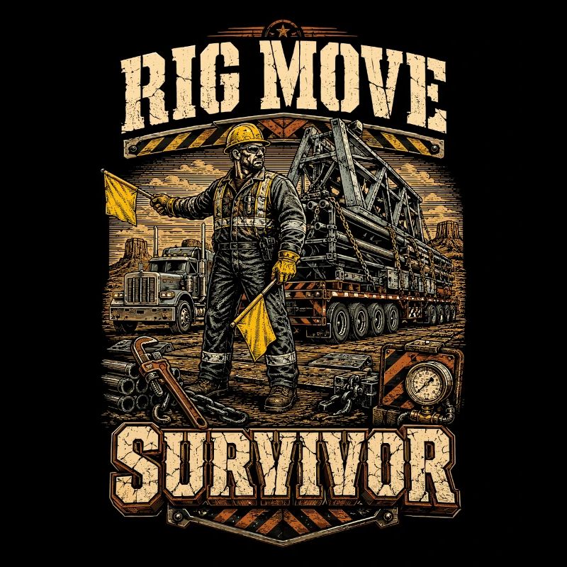 Bohrinsel Ölplattformarbeiter Rig Move Survivor