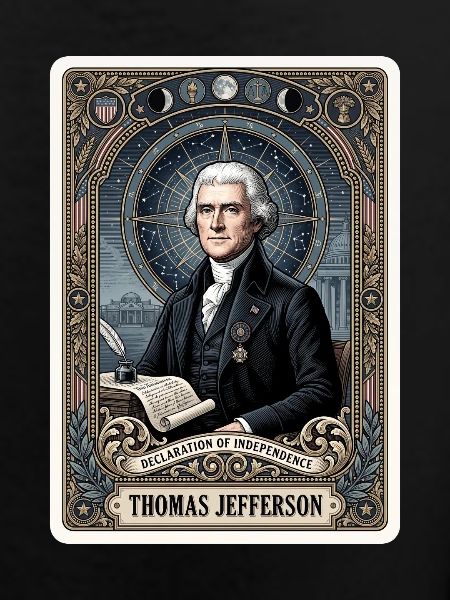 Thomas Jefferson Tarot Card
