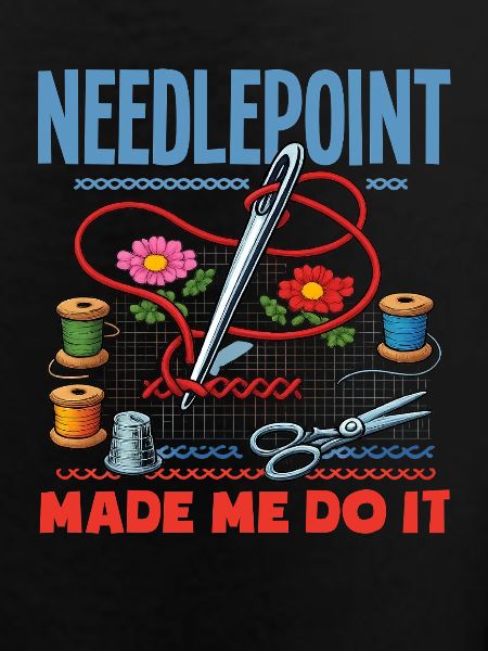 Funny needlepoint craft hobby
