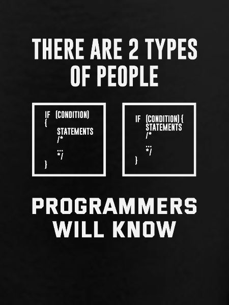 Programmierer Zwei Arten Menschen