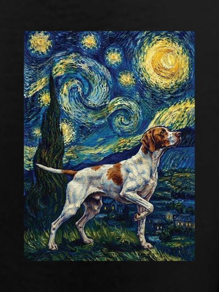 English Pointer Starry Night - Dog Dad Bird Dog