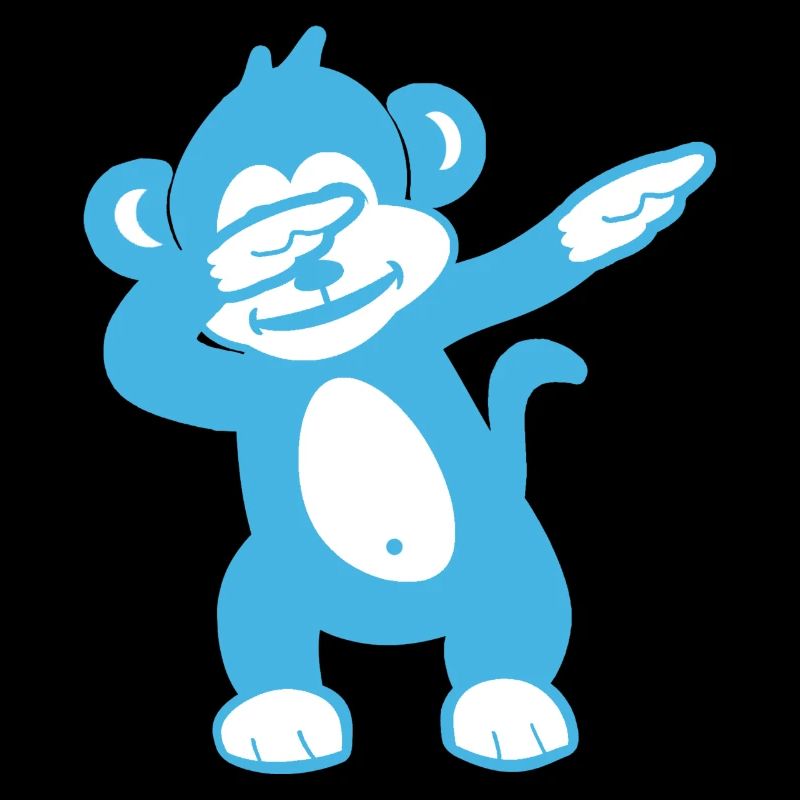 Blue Monkey Maskottchen – Verspieltes Design