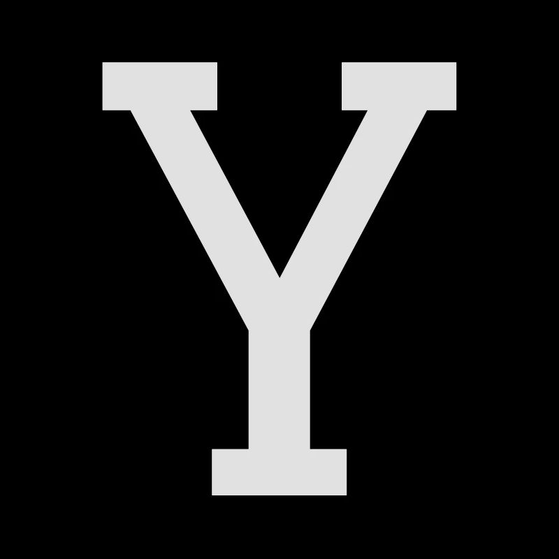 Letter Y two-color