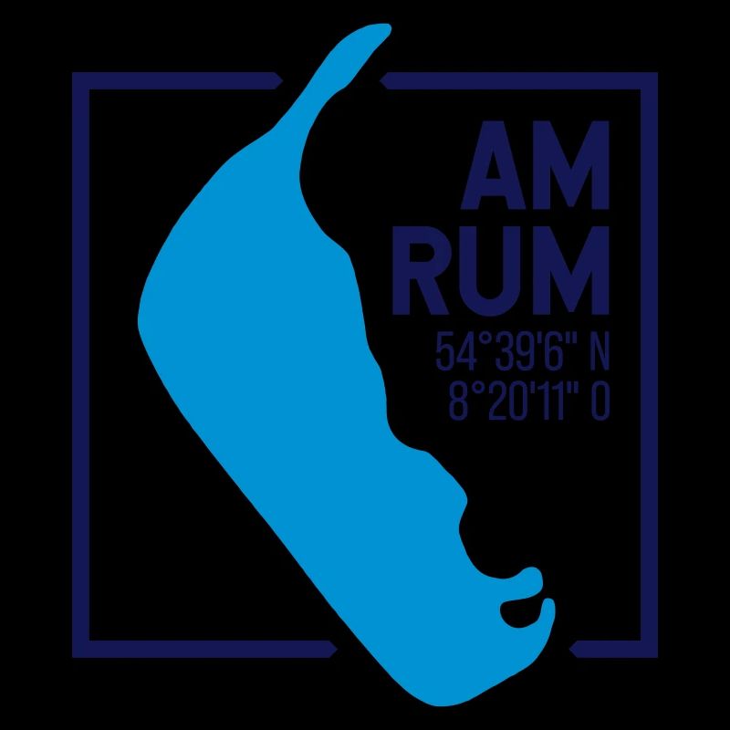 Amrum | Map Minimalist contour
