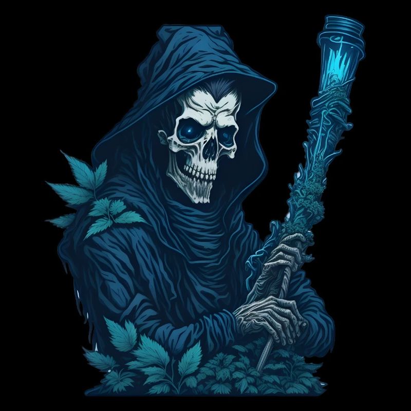 Grim Reaper with Grass Pipe