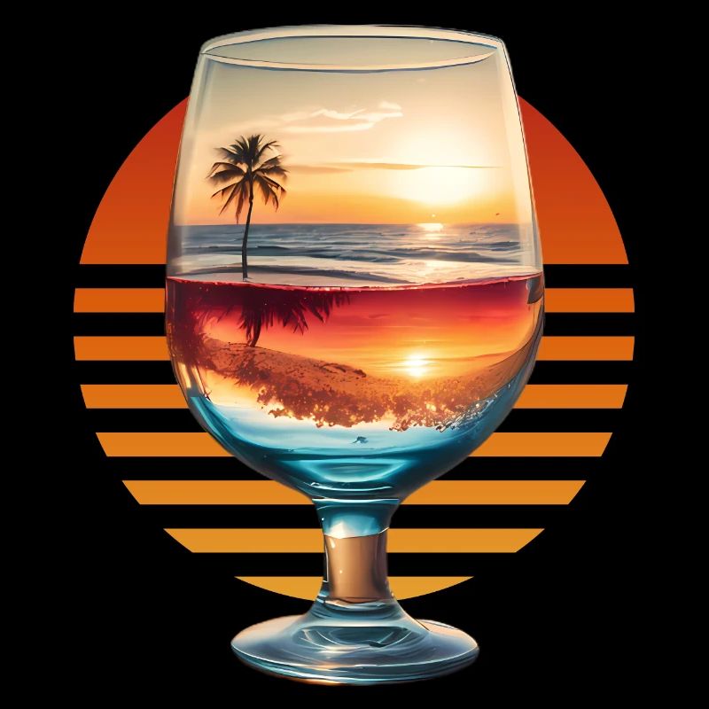 Wein und Strand