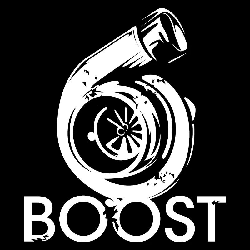 Boost Engine Icon Turbo Illustration Racing Tuner
