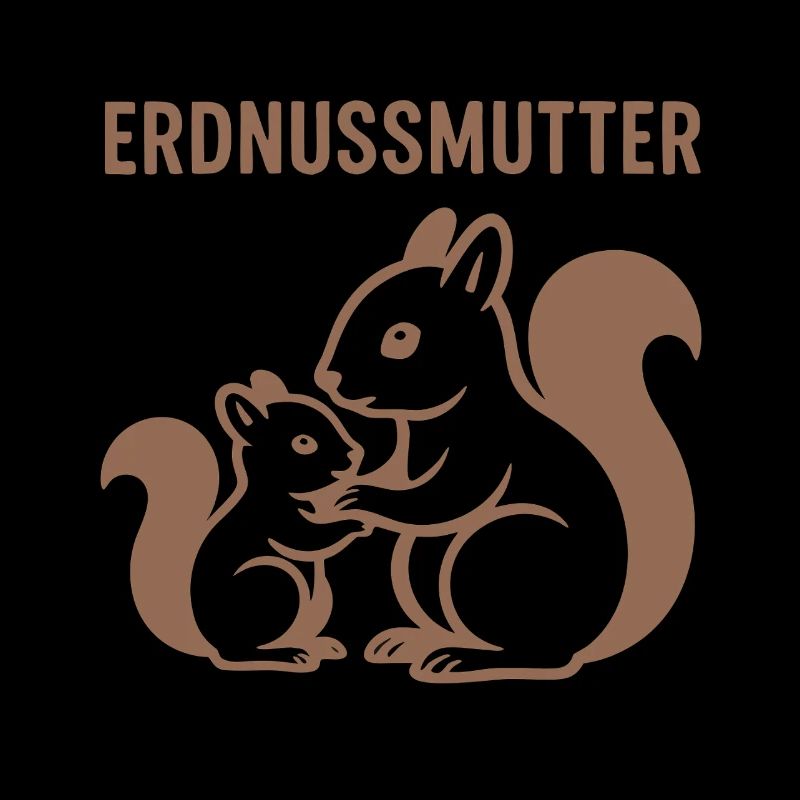 Erdnussmutter mit Eichhörnchenmotiv