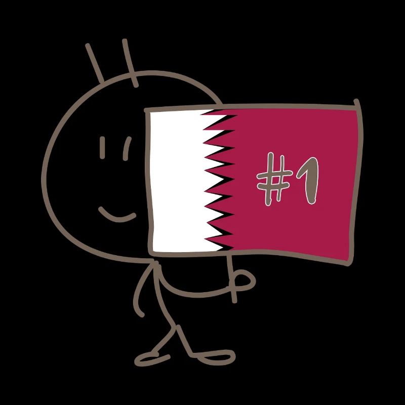 Drapeau_du_Qatar_floque_d-un_#1