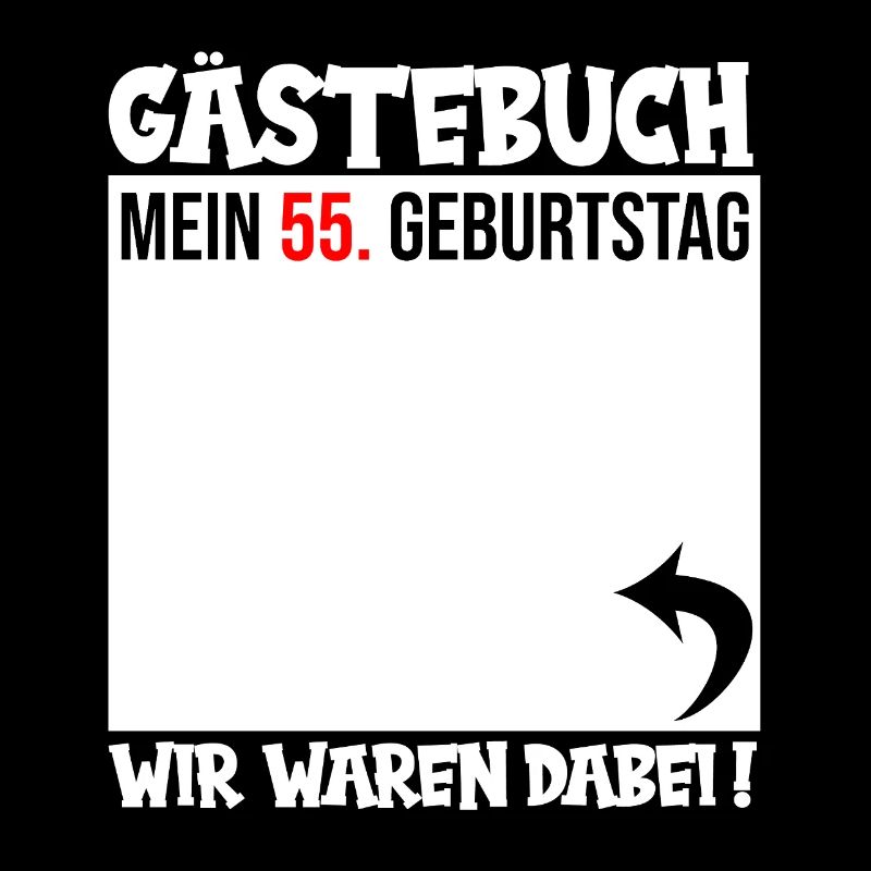Gästebuch 55. Geburtstag – Retro-Layout