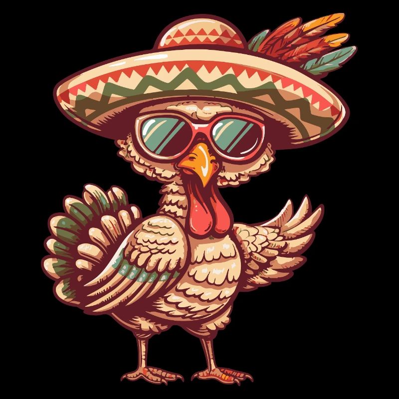 Sombrero comique drôle de la bande dessinée de la dinde