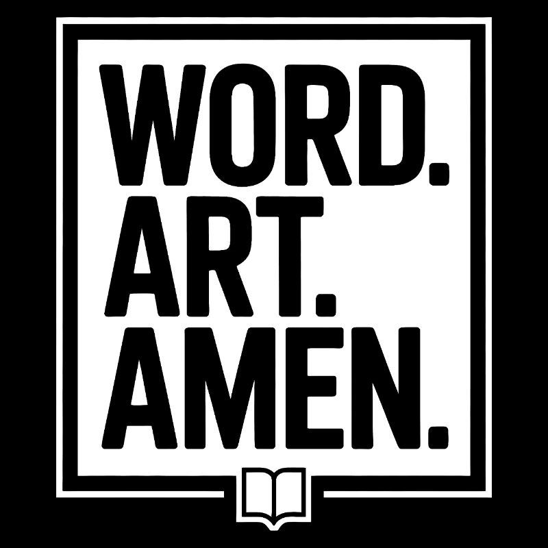Word Art Amen Typography Tee