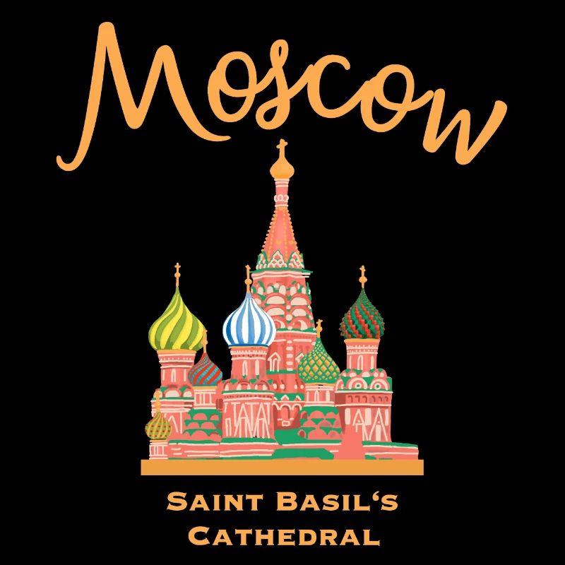 Moscou, cathédrale Saint-Basile, dessin marquant