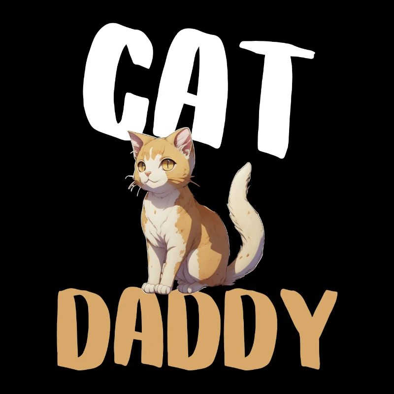 Cat Daddy Bold Illustration