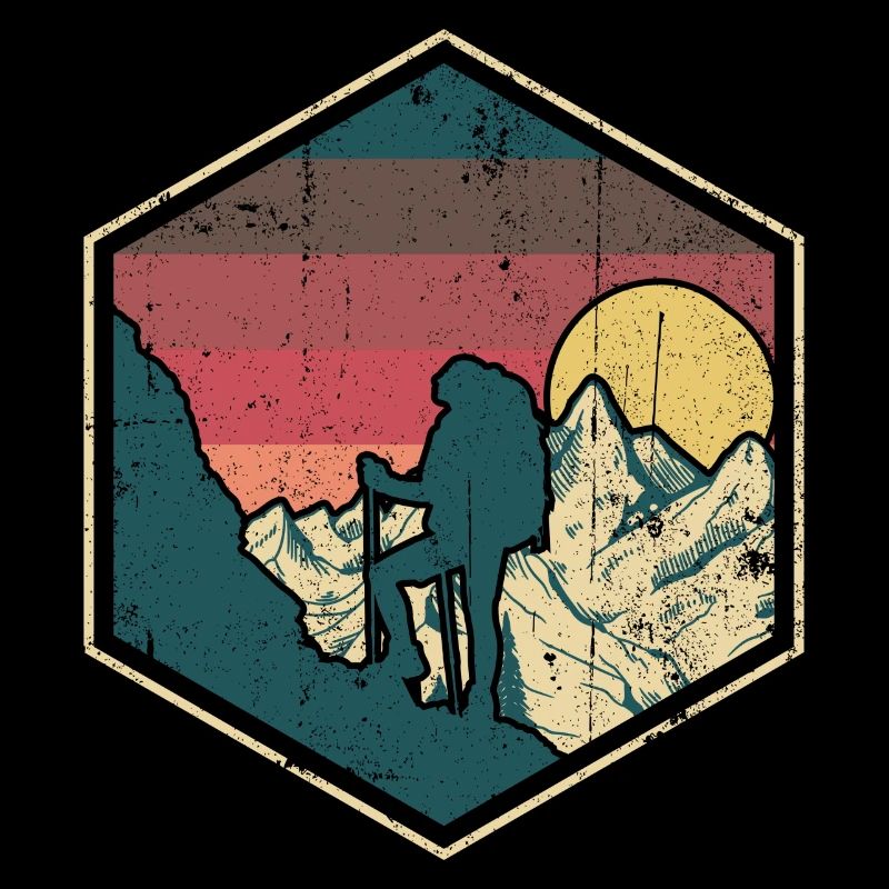 Sunset Summit Climber Hex Badge