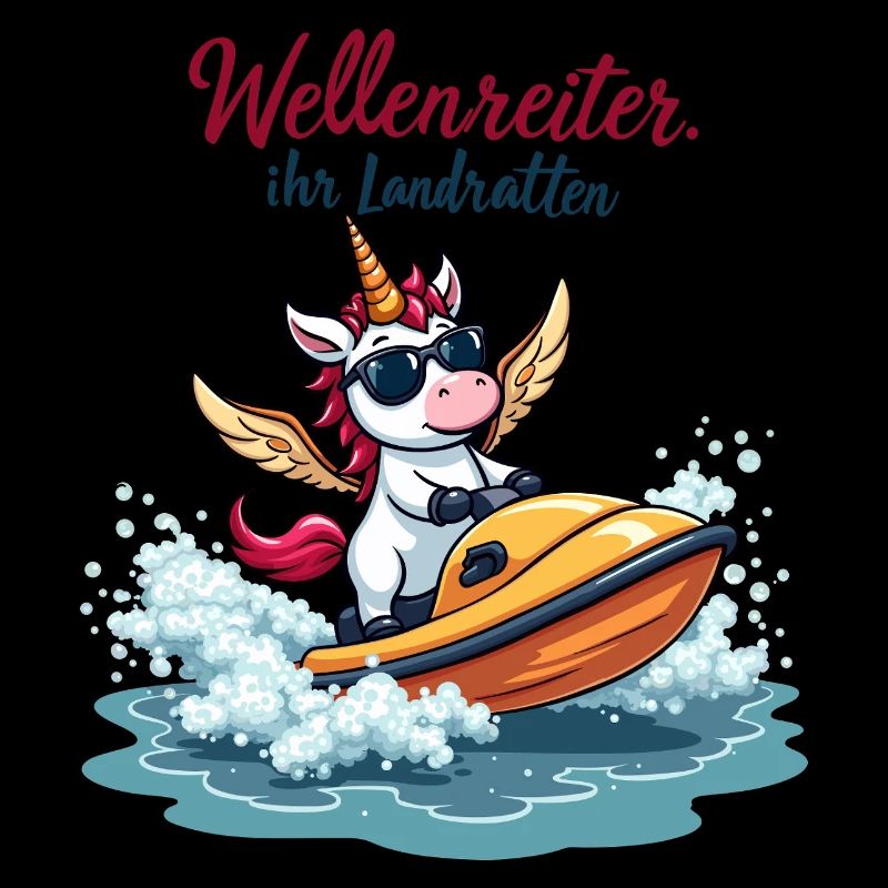Surfer Unicorn