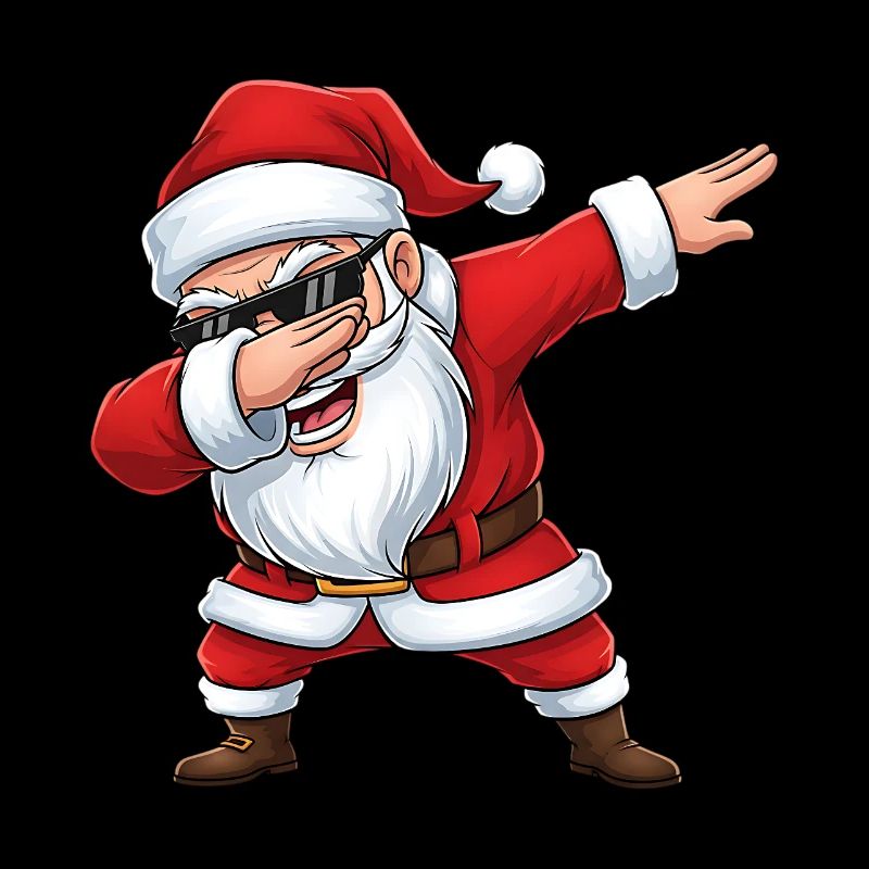 Dessin animé du Père Noël Cool Dabbing