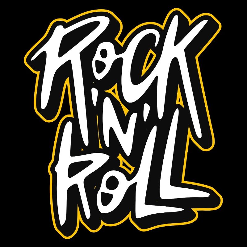 Rock 'n' Roll Graffiti-Stil Skript-Logo