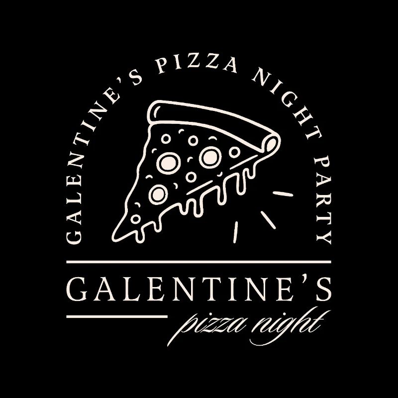 Galentines' Tag Pizza Abend Valentinstags-Mädchen-Dinner