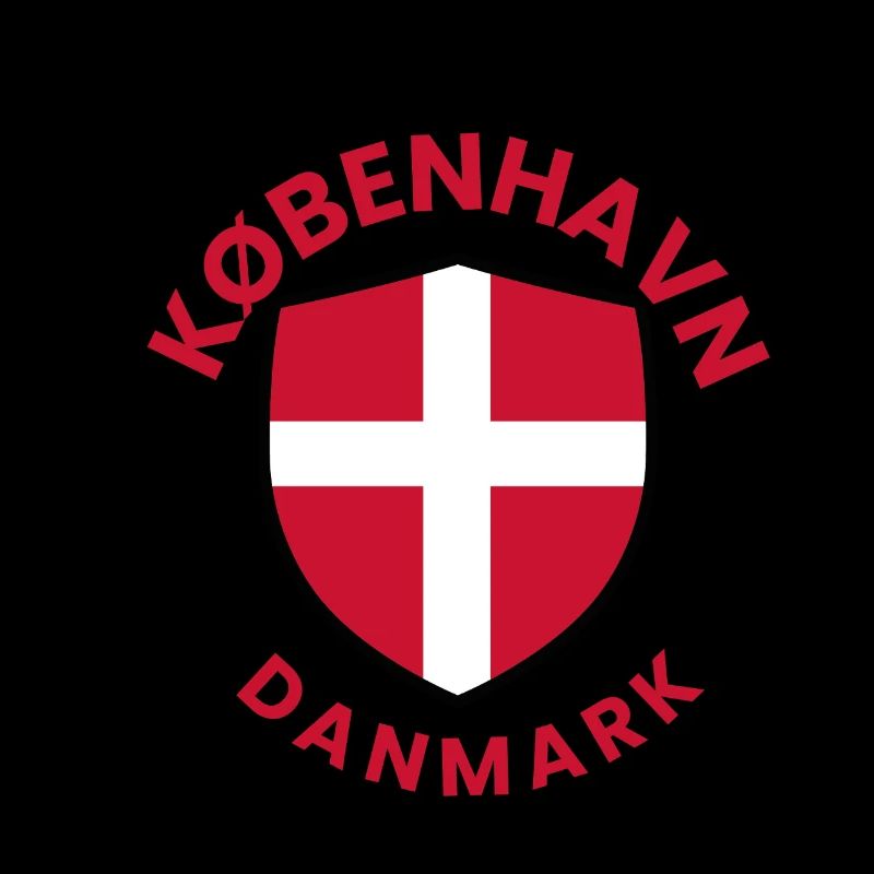 Bouclier de Copenhague avec drapeau danois