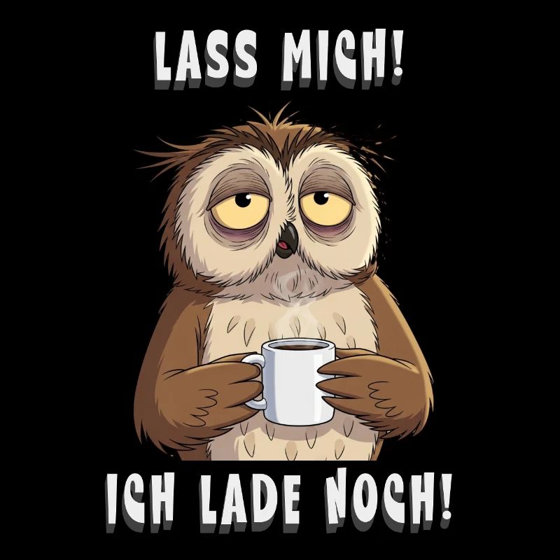 Ich Lade Noch Eule Kaffee Morgenmuffel