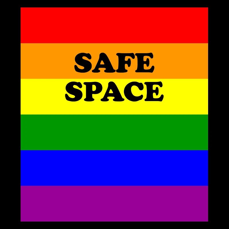 LGBT safe space rainbow flag