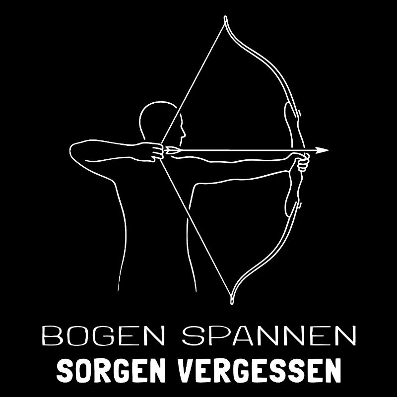 Bogenschießen Spruch - Bogenschütze Minimal