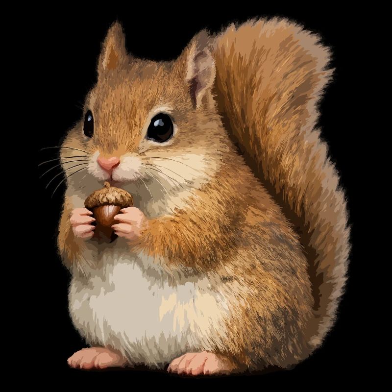 Squirrel with acorn