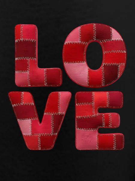 Patchwork Love Lettering