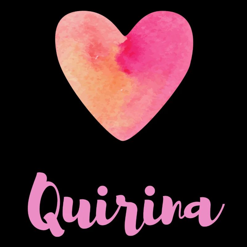 Quirina Rosa Herz Mädchen Geschenkidee Shirt