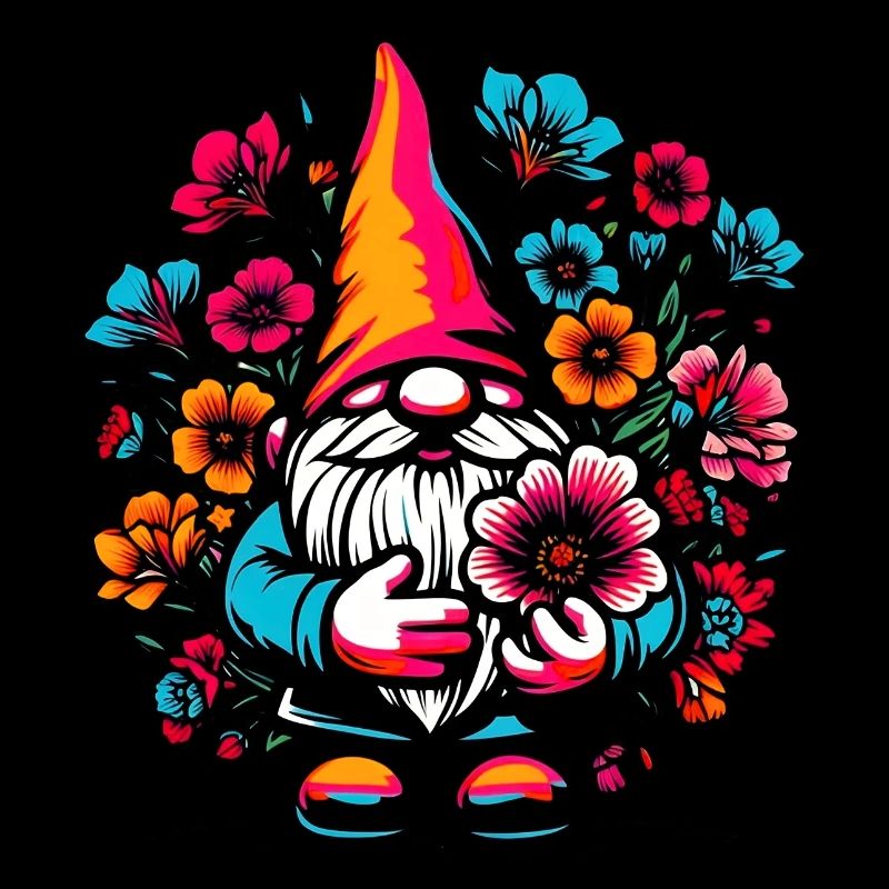 Gnome à fleurs