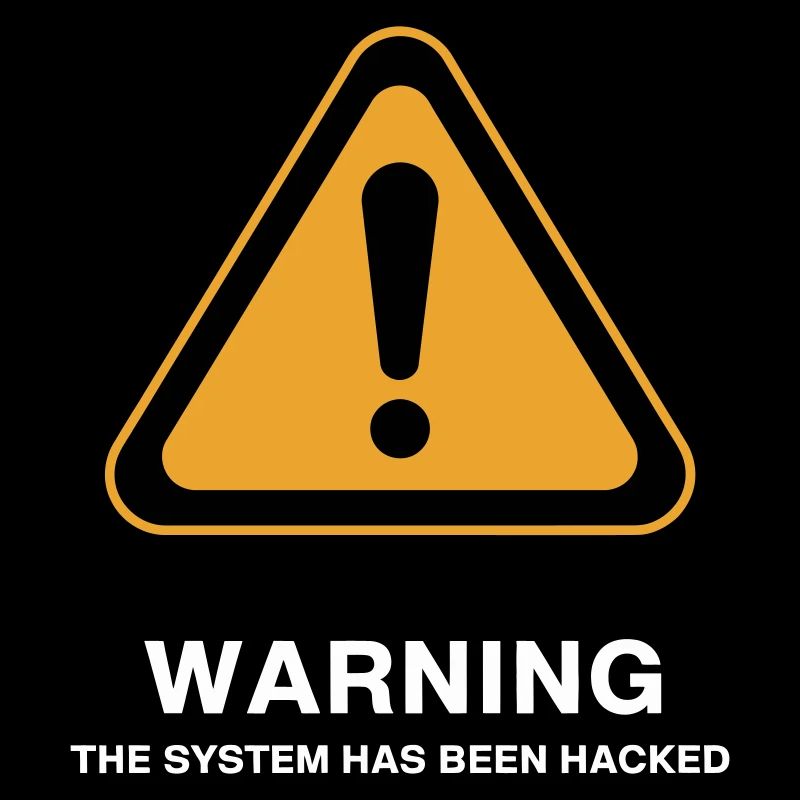 Warnsymbol für gehackte Systeme