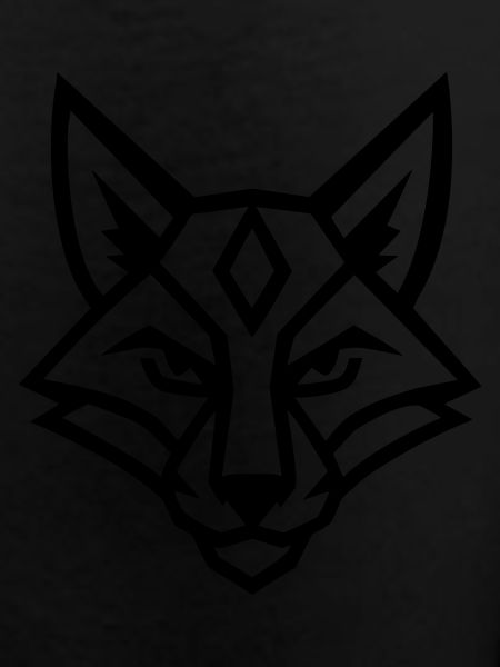 Stylized geometric fox