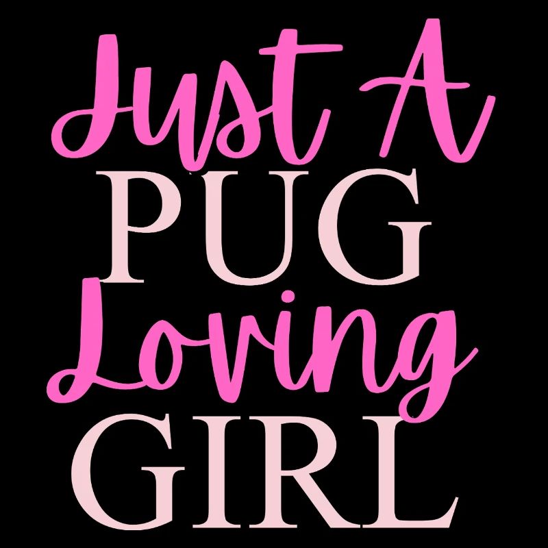 Nur ein Mops, das Mädchen liebt