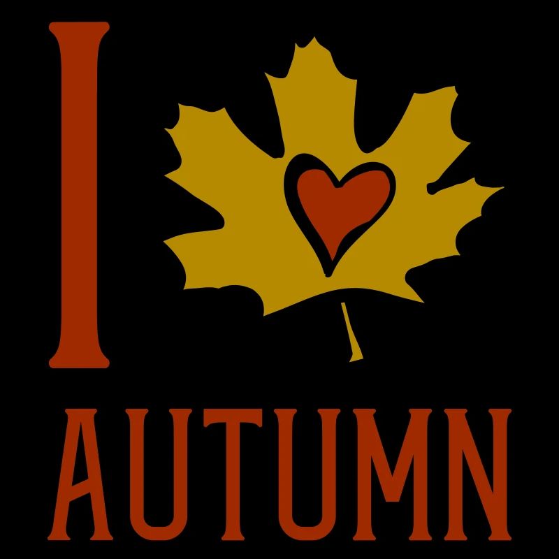 Autumn Leaf Heart Motif