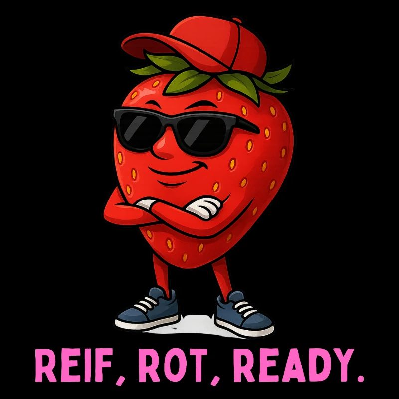 Reif Rot Ready Erdbeere-Maskottchen