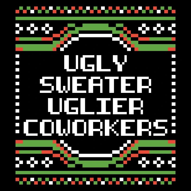 Pull de Noël moche de bureau Pull humoristique de bureau