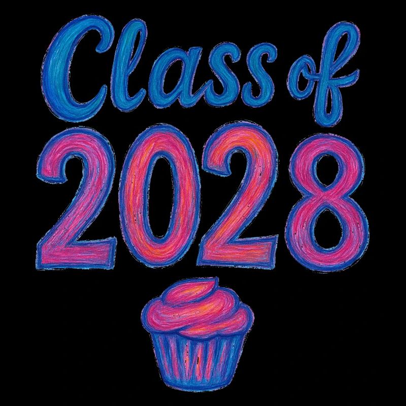 Cupcake-Gradient der Klasse 2028