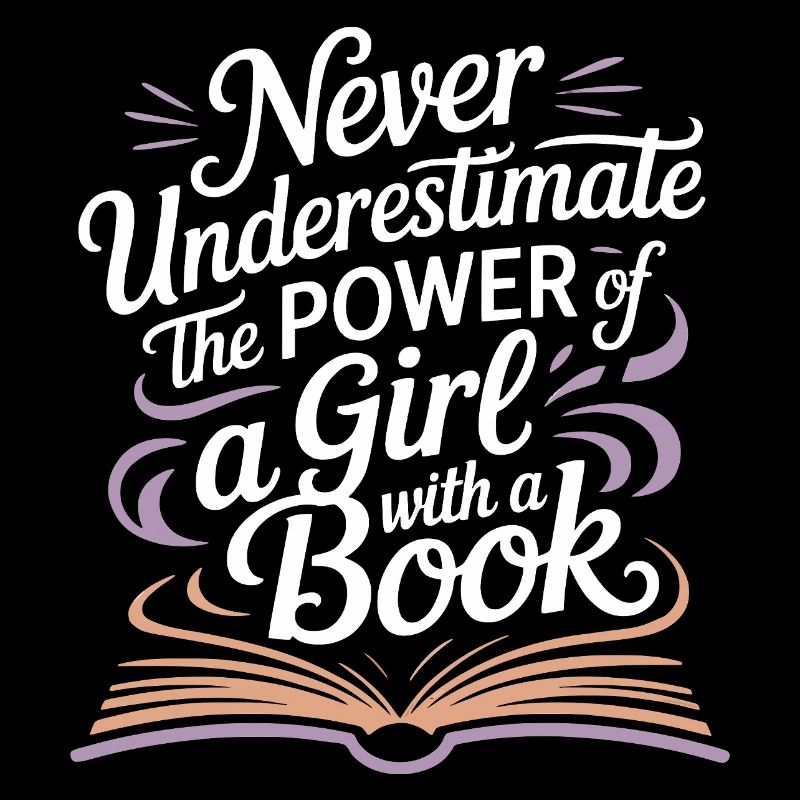 Die Kraft eines Mädchens mit einem Buch – Lesen