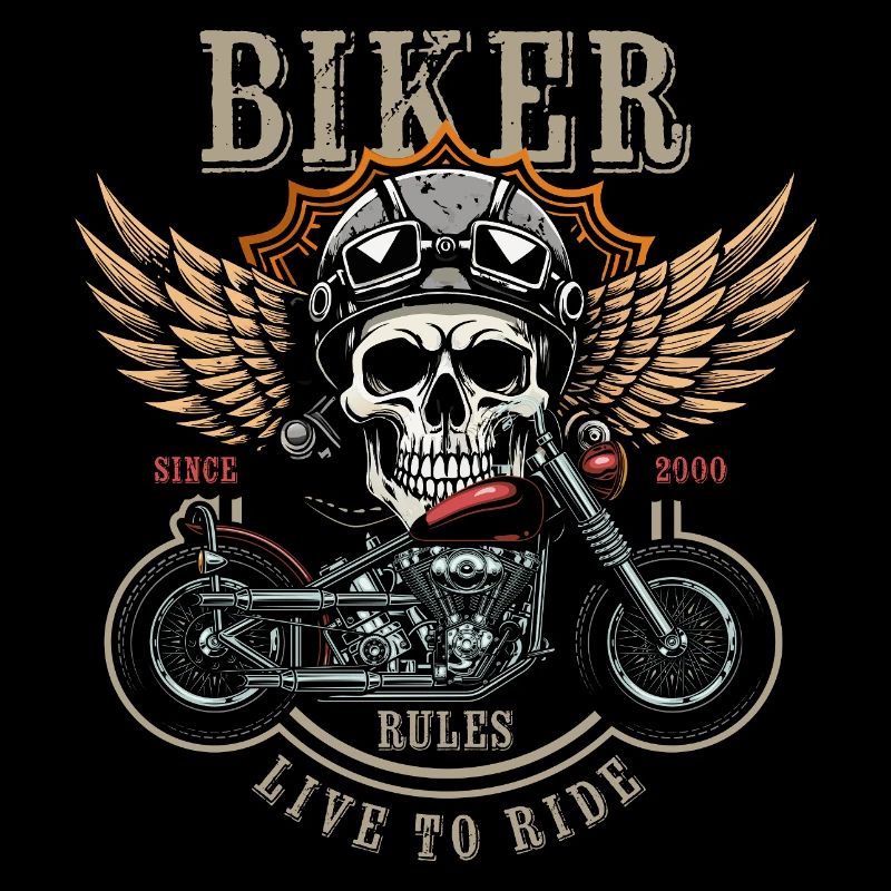 Biker Rules - Since 2000 - Live to Ride