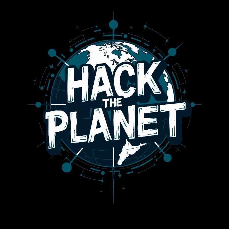 Motif du Globe Hack – Technologie Planétaire