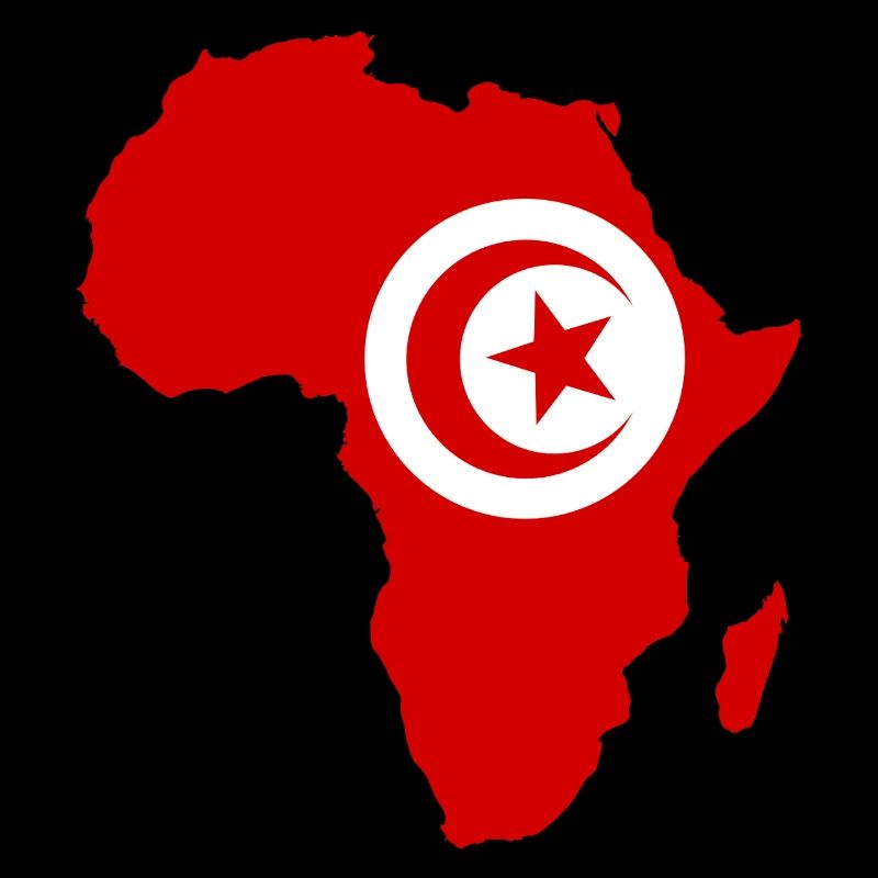 Drapeau de la Tunisie Afrique