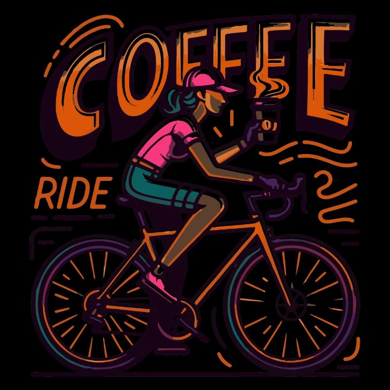 Lebendige Kaffeefahrt Illustration