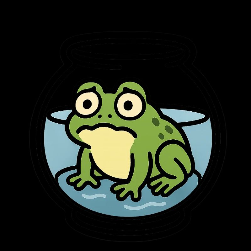 Frosch in der Schüssel