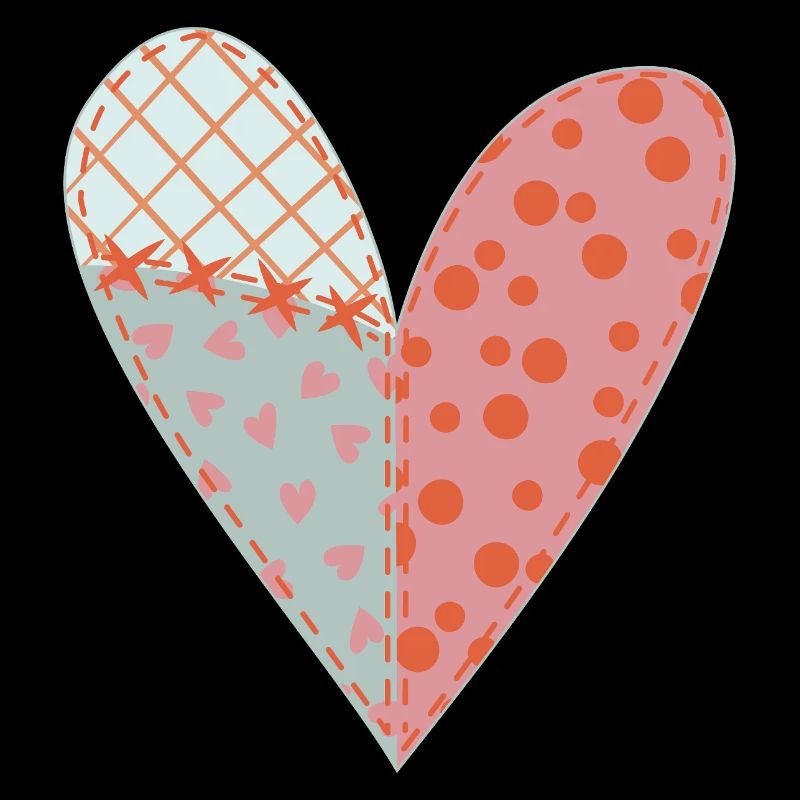 Patchwork Heart No11