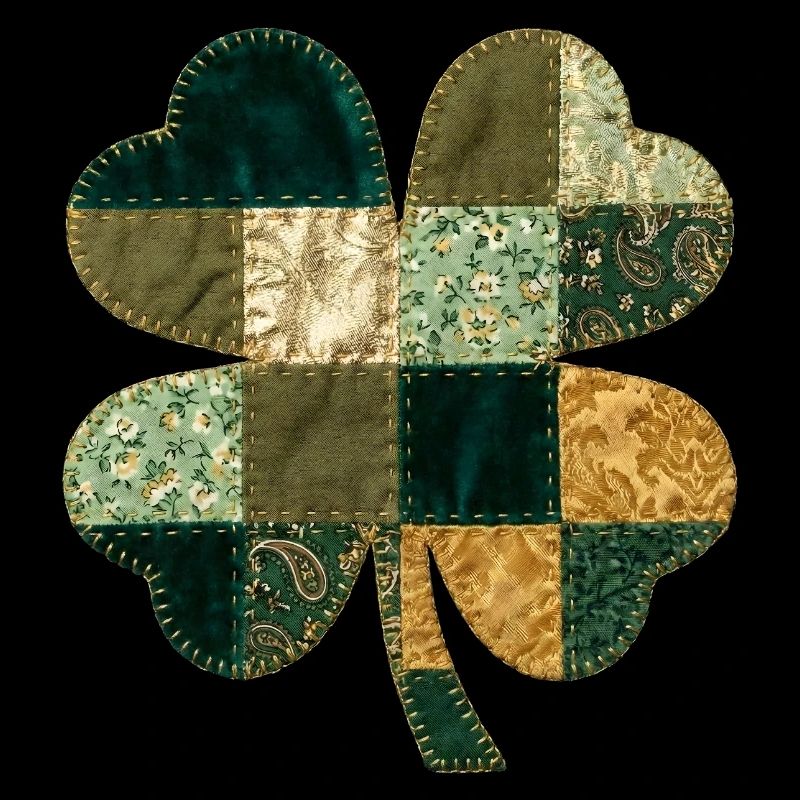 Style de courtepointe en trèfle patchwork
